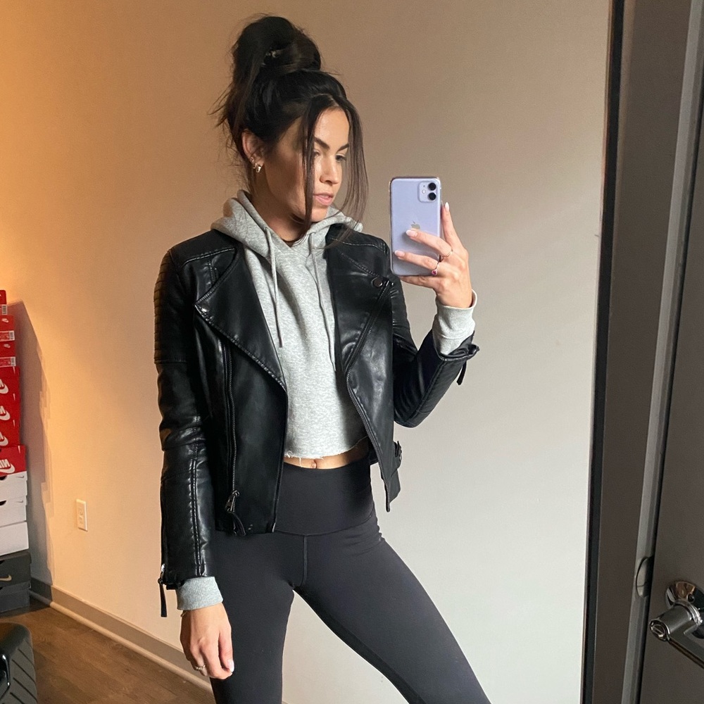 Top shop leather jacket